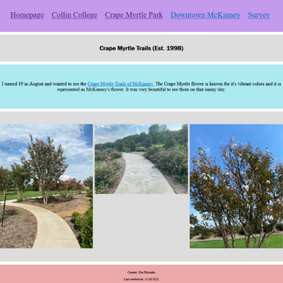 crape myrtle park