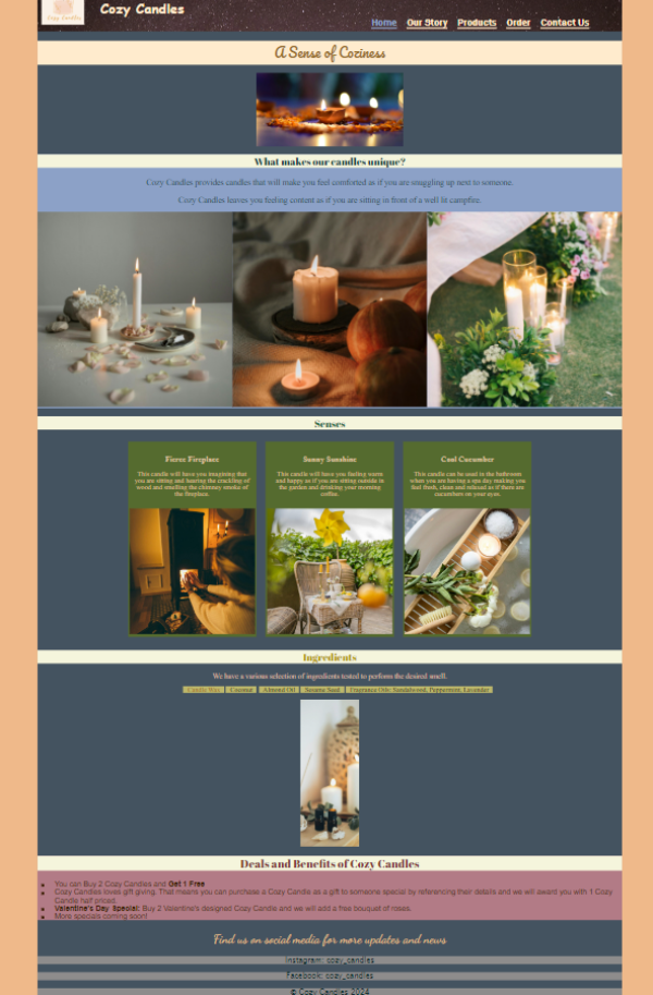 full landing page