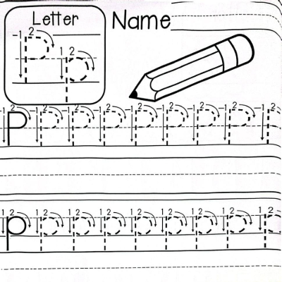 Letter notation of P worksheet