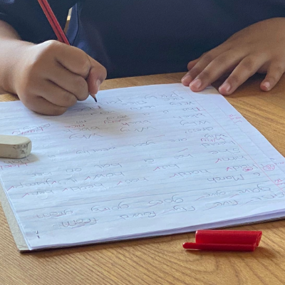 Learner writing